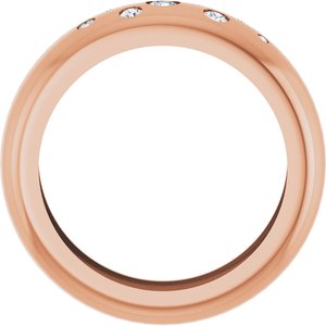 14K Rose Gold 1/5 CTW Lab-Grown Diamond Ring Size 7.5 – image 2