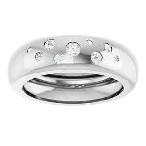 14K White Gold 1/5 CTW Natural Diamond Ring Size 7.5 – image 3