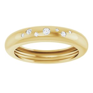 14K Yellow Gold .08 CTW Natural Diamond Ring Size 8.5 – image 3