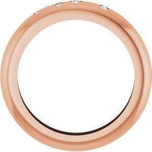 14K Rose Gold .08 CTW Lab-Grown Diamond Ring Size 8.5 – image 2