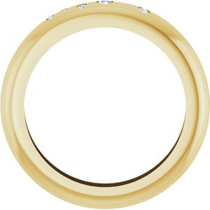 14K Yellow Gold .08 CTW Lab-Grown Diamond Ring Size 8.5 – image 2