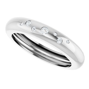 14K White Gold .08 CTW Natural Diamond Ring Size 8.5 – image 5