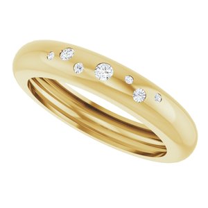 14K Yellow Gold .08 CTW Lab-Grown Diamond Ring Size 8.5 – image 5
