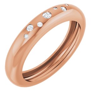 14K Rose Gold .08 CTW Lab-Grown Diamond Ring Size 8.5