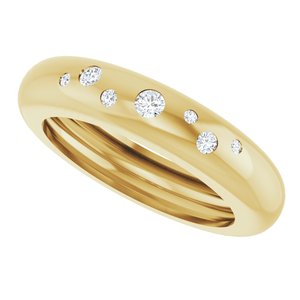 14K Yellow Gold .08 CTW Lab-Grown Diamond Ring Size 5 – image 5