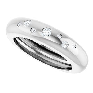 14K White Gold .08 CTW Natural Diamond Ring Size 4 – image 5