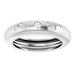 14K White Gold .08 CTW Lab-Grown Diamond Ring Size 4 – image 3