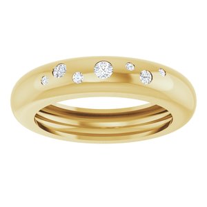14K Yellow Gold .08 CTW Lab-Grown Diamond Ring Size 5 – image 3