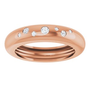 14K Rose Gold .08 CTW Natural Diamond Ring Size 5 – image 3