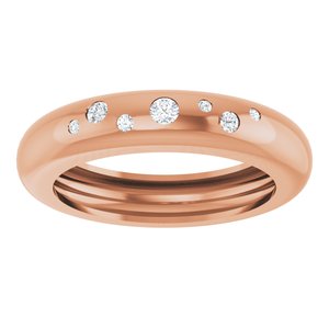 14K Rose Gold .08 CTW Natural Diamond Ring Size 6 – image 3