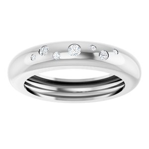 14K White Gold .08 CTW Natural Diamond Ring Size 6 – image 3