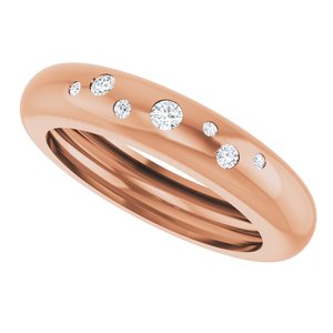 14K Rose Gold .08 CTW Natural Diamond Ring Size 6 – image 5