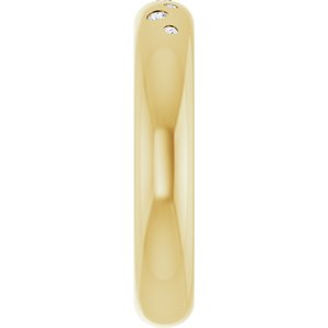 14K Yellow Gold .08 CTW Lab-Grown Diamond Ring Size 6 – image 4