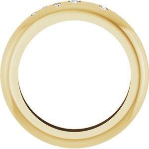 14K Yellow Gold .08 CTW Natural Diamond Ring Size 7 – image 2