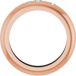 14K Rose Gold .08 CTW Lab-Grown Diamond Ring Size 7 – image 2