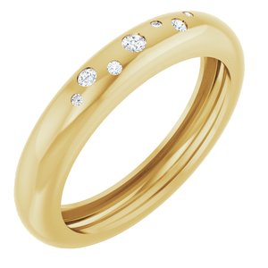 14K Yellow Gold .08 CTW Lab-Grown Diamond Ring Size 10
