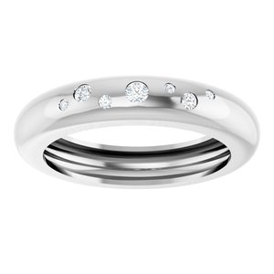 14K White Gold .08 CTW Natural Diamond Ring Size 7 – image 3