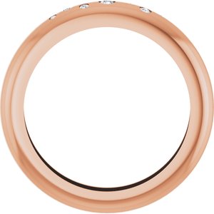 14K Rose Gold .08 CTW Lab-Grown Diamond Ring Size 9.5 – image 2
