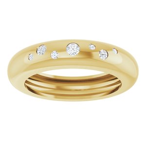 14K Yellow Gold .08 CTW Lab-Grown Diamond Ring Size 4.5 – image 3