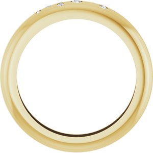 14K Yellow Gold .08 CTW Lab-Grown Diamond Ring Size 10 – image 2