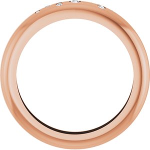 14K Rose Gold .08 CTW Lab-Grown Diamond Ring Size 10 – image 2