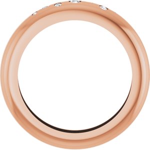 14K Rose Gold .08 CTW Natural Diamond Ring Size 7.5 – image 2