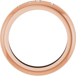 14K Rose Gold .08 CTW Lab-Grown Diamond Ring Size 9 – image 2