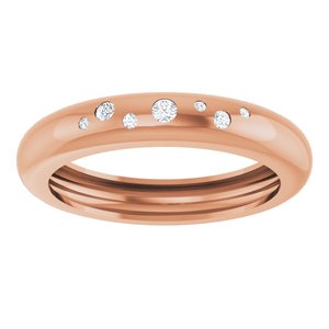 14K Rose Gold .08 CTW Natural Diamond Ring Size 10 – image 3