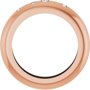 14K Rose Gold .08 CTW Natural Diamond Ring Size 4.5 – image 2