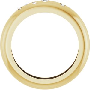 14K Yellow Gold .08 CTW Natural Diamond Ring Size 6.5 – image 2