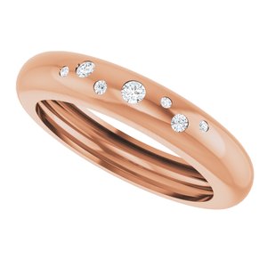 14K Rose Gold .08 CTW Natural Diamond Ring Size 8 – image 5