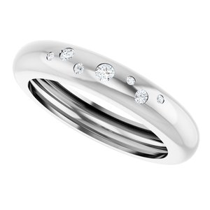14K White Gold .08 CTW Lab-Grown Diamond Ring Size 8 – image 5