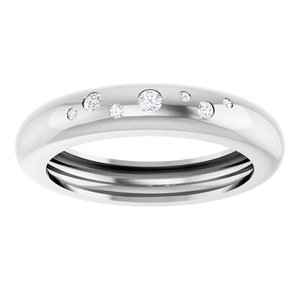 14K White Gold .08 CTW Lab-Grown Diamond Ring Size 8 – image 3