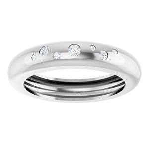 14K White Gold .08 CTW Natural Diamond Ring Size 6.5 – image 3