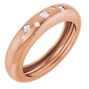 14K Rose Gold .08 CTW Lab-Grown Diamond Ring Size 5.5