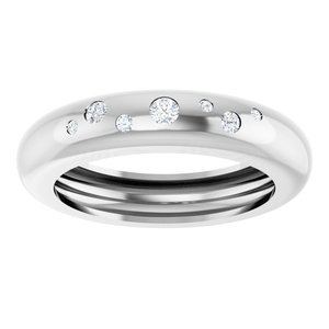 14K White Gold .08 CTW Natural Diamond Ring Size 5.5 – image 3