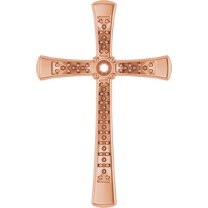 10K Rose Gold 2.5 mm Round Pendant Mounting – image 2