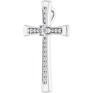 10K White Gold 2.75 mm Round Pendant Mounting – image 3