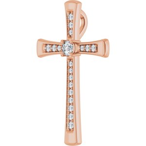 18K Rose Gold 2.75 mm Round Pendant Mounting – image 3