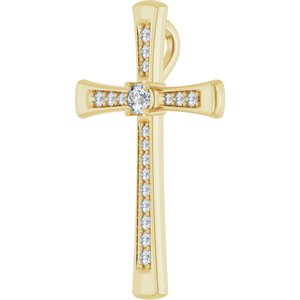 14K Yellow Gold 2.75 mm Round Pendant Mounting – image 3