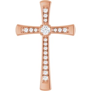 10K Rose Gold 2.75 mm Round Pendant Mounting