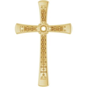 14K Yellow Gold 2.75 mm Round Pendant Mounting – image 2