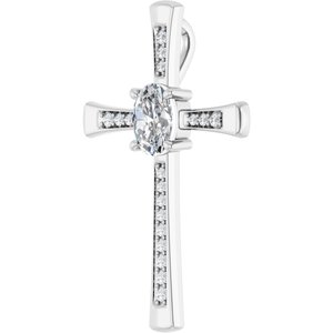 Sterling Silver 8x6 mm Oval Pendant Mounting – image 3