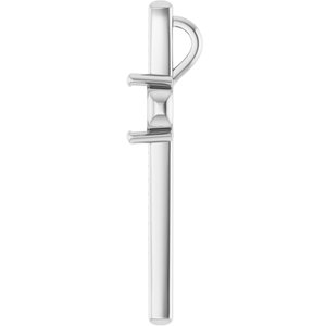 Sterling Silver 8x8 mm Cushion Pendant Mounting – image 6