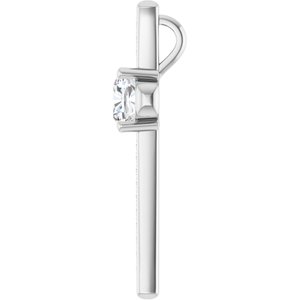 Sterling Silver 8x8 mm Cushion Pendant Mounting – image 5
