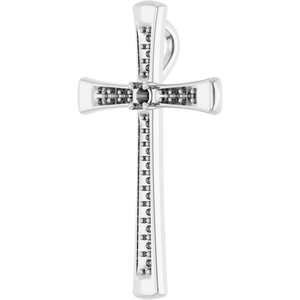 14K White Gold 2 mm Round Pendant Mounting – image 4