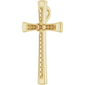 10K Yellow Gold 2 mm Round Pendant Mounting – image 4