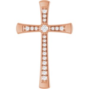 10K Rose Gold 2 mm Round Pendant Mounting