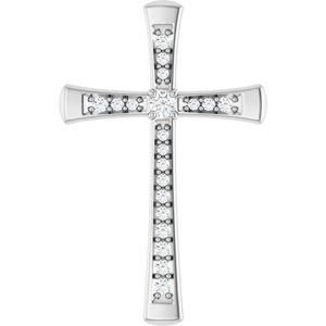 14K White Gold 2 mm Round Pendant Mounting