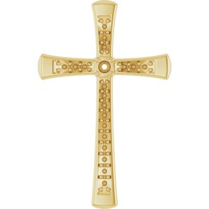14K Yellow Gold 2 mm Round Pendant Mounting – image 2
